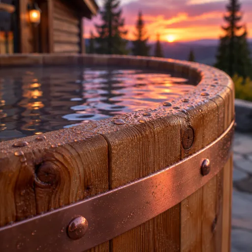 Elegant hot tub cabins for premium campground stays