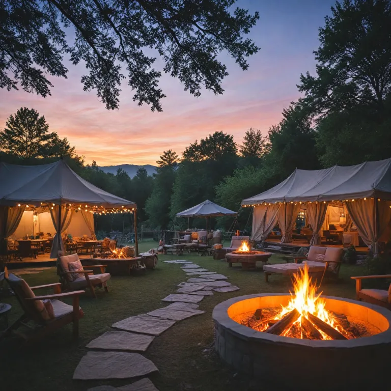 Luxury camping for large groups: premium glamping experiences in nature