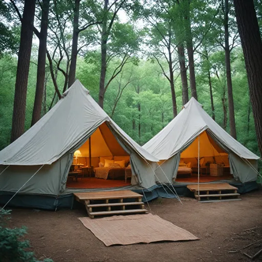 Luxury campgrounds with private bathrooms: elevating the glamping experience