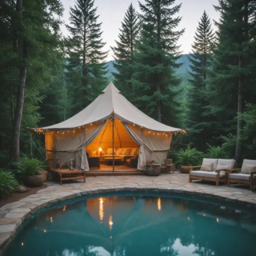 Elevate your escape: glamping with hot tub for the ultimate luxury retreat