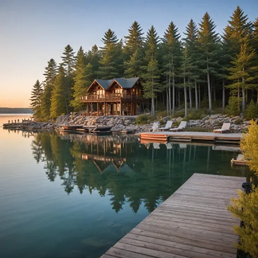 Elegant torch lake lodging in Michigan for lakeside escapes