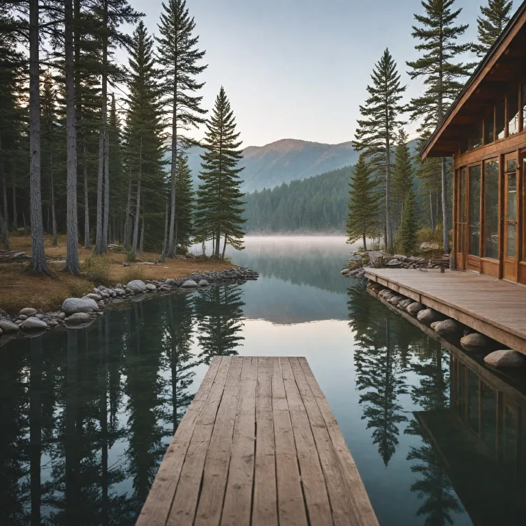 A serene long lake resort escape for refined cabin stays