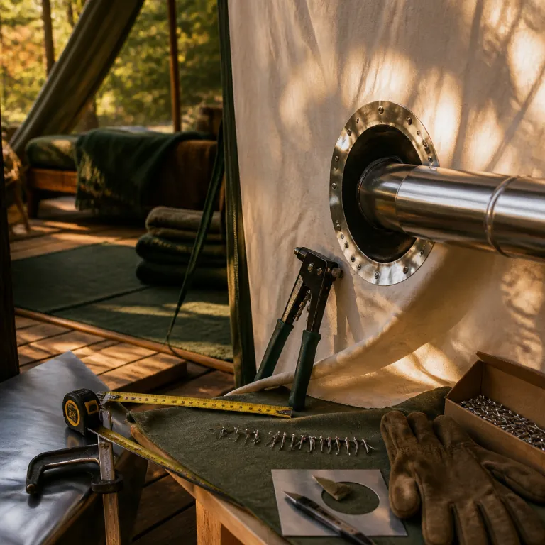 How a refined stove jack transforms luxury canvas tent stays