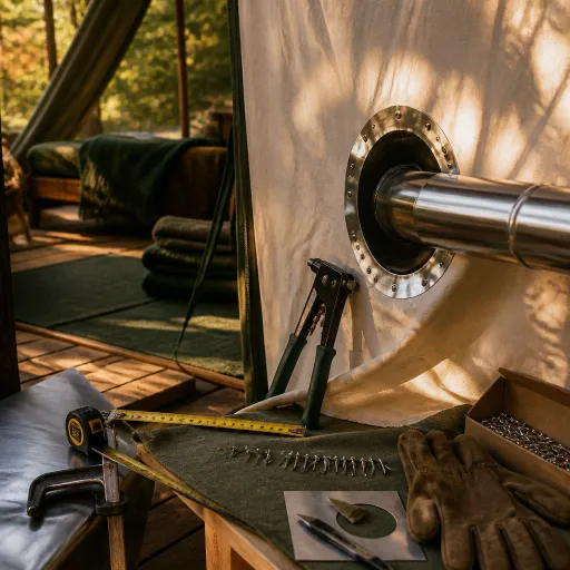 How a refined stove jack transforms luxury canvas tent stays