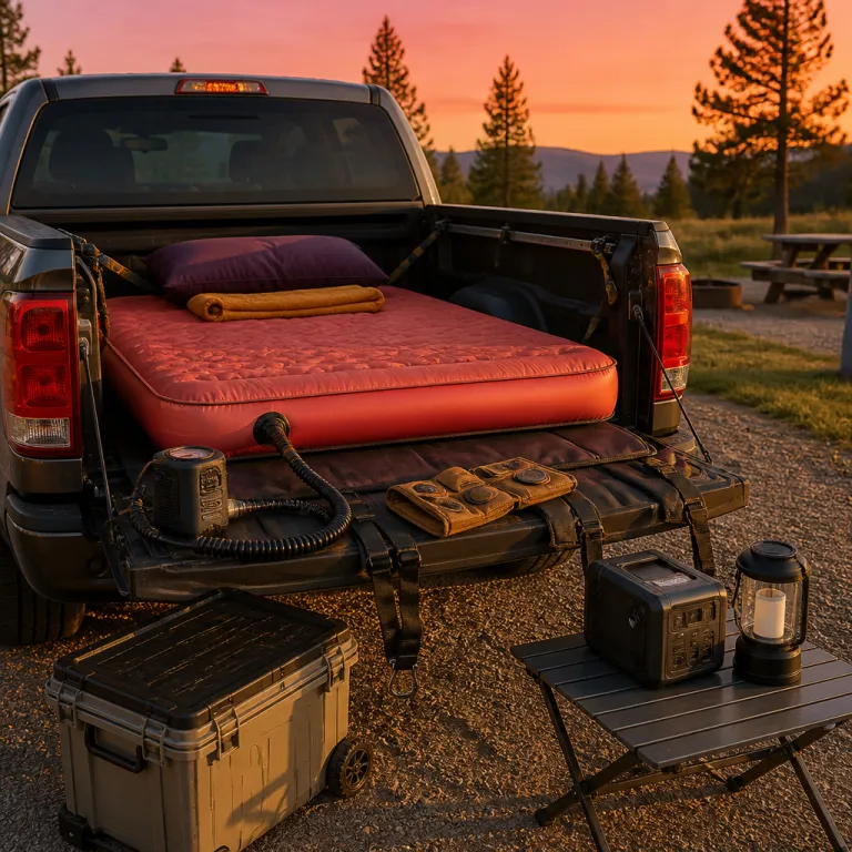 How a truck air bed mattress turns premium campgrounds into open‑air suites