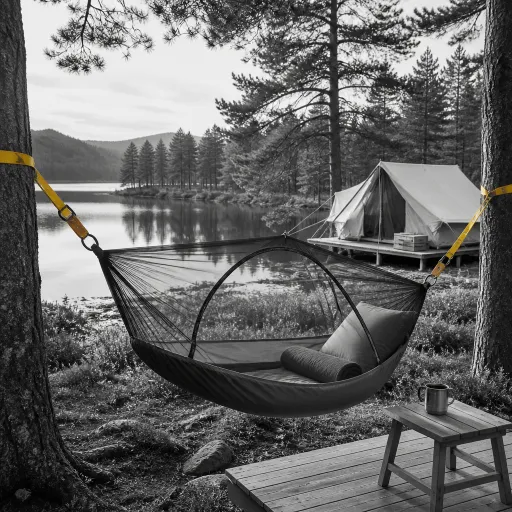 How refined hammock bug netting elevates eco luxury camping stays