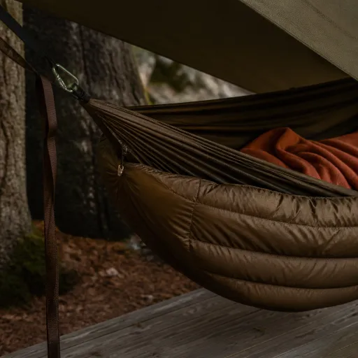 How a refined underquilt hammock setup elevates luxury campground stays